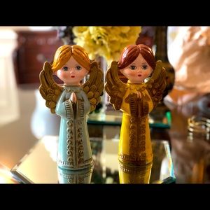 Mid Century Modern Parma by AAI paper mache Angels - set of 2